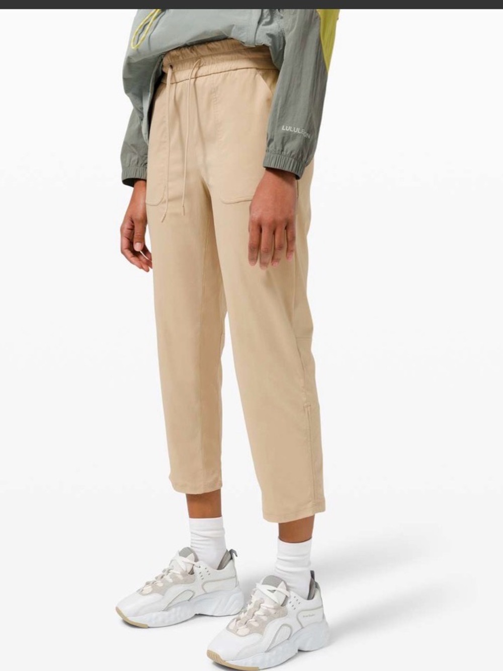 Lululemon Beyond the Studio Crop beige pants